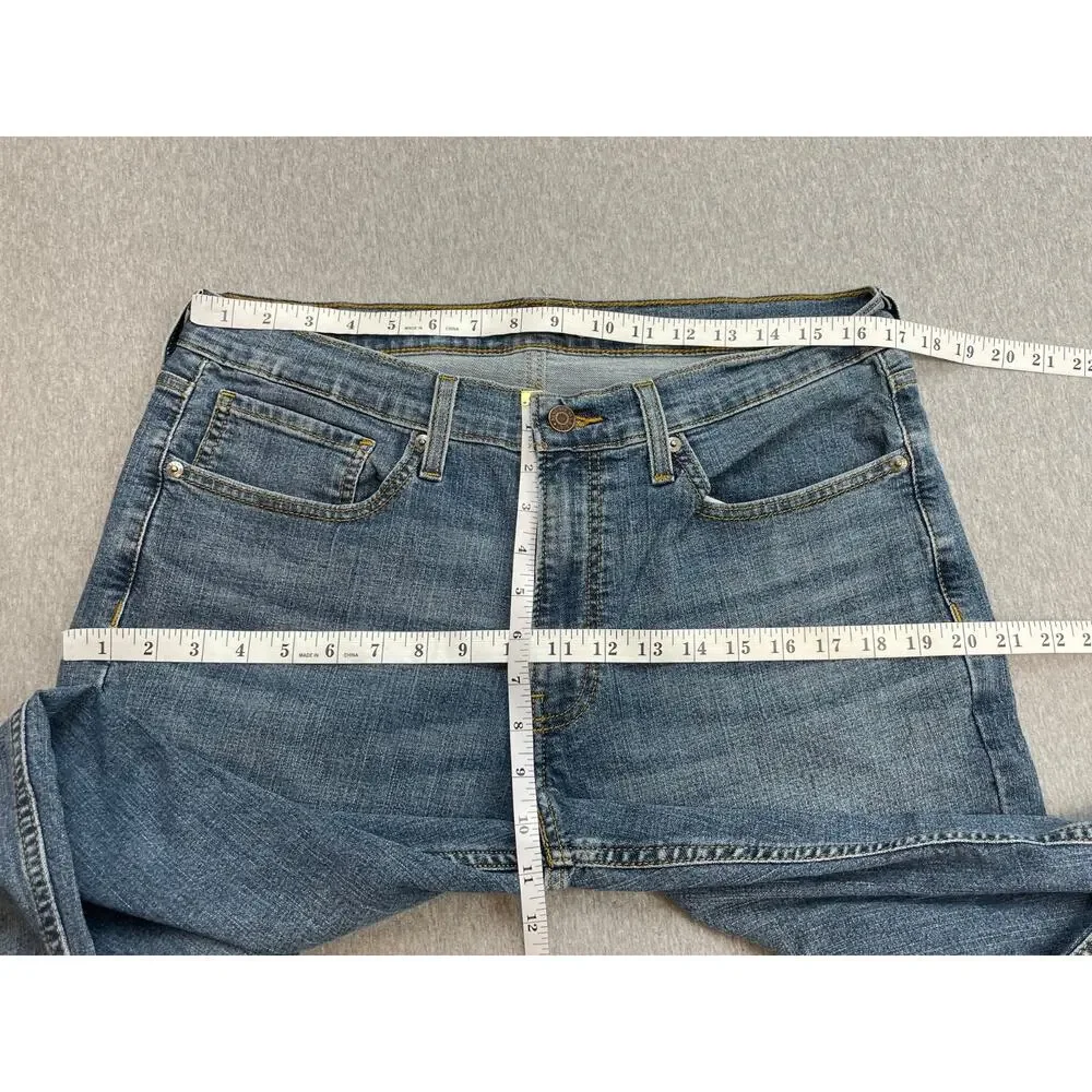 Levis Jeans Mens‎ 34 x 30 Blue Cotton Blend Stretch Signature Straight